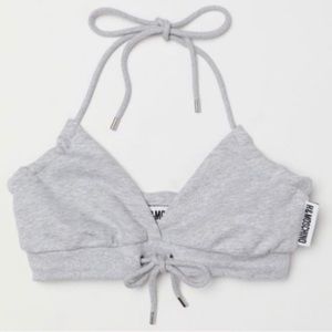 H&M Moschino Halter Sweat Top/Bra